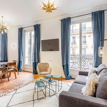 Lägenhet Habitat Parisien - 2br-2ba - Ac - Balcony - Opera